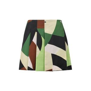 PLAN C Geometric Print Pleated Midi Skirt Women MULTICOLOR Skirts